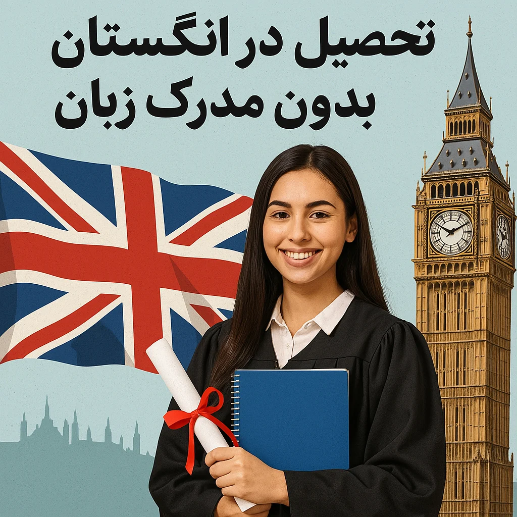 تحصیل در انگلستان بدون مدرک زبان